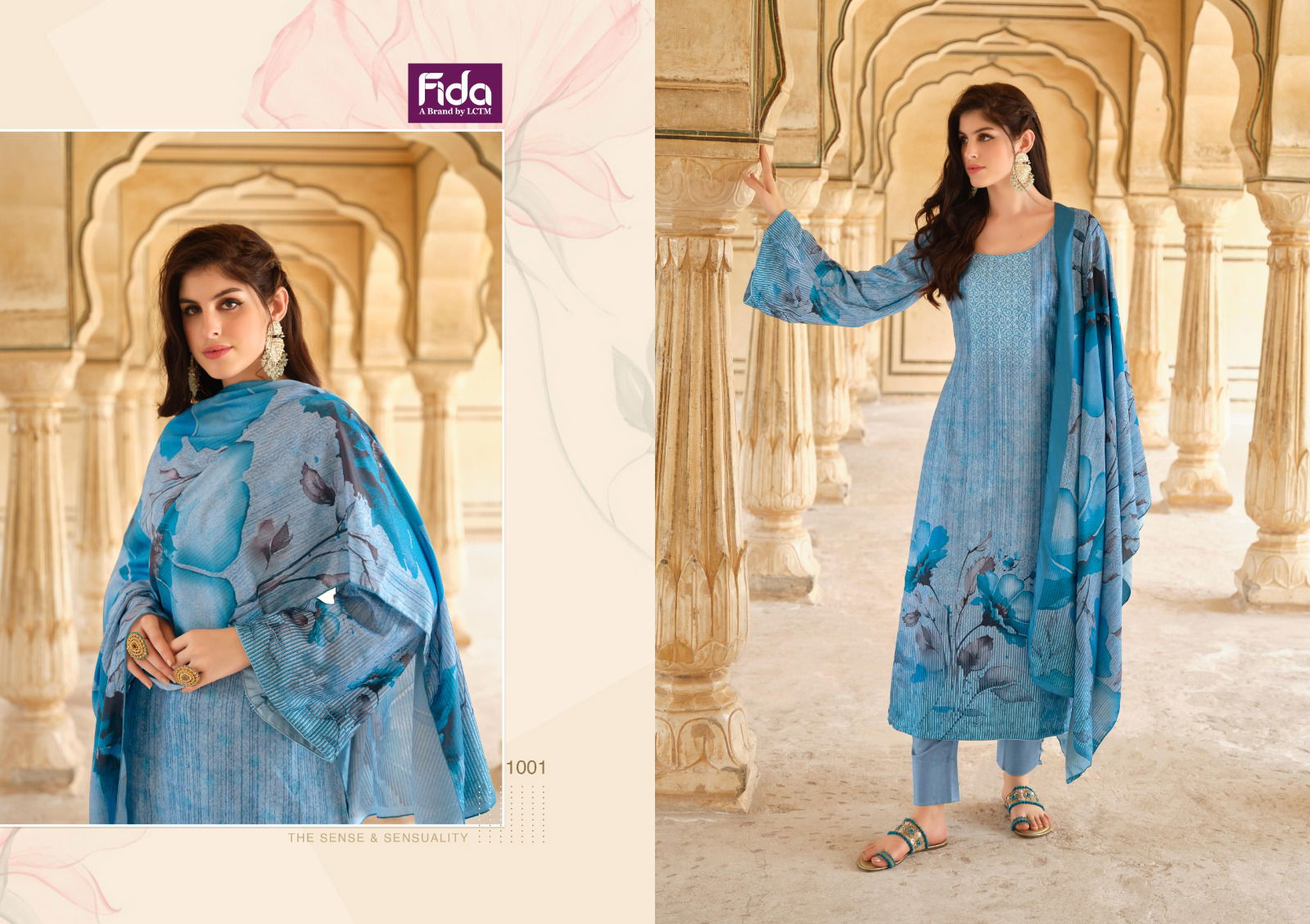 Bloom By Fida Printed Pashmina Dress Material Catalog